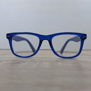 London Fog Blue Reading Glasses +2.50 Rectangular Frame Pre-Owned